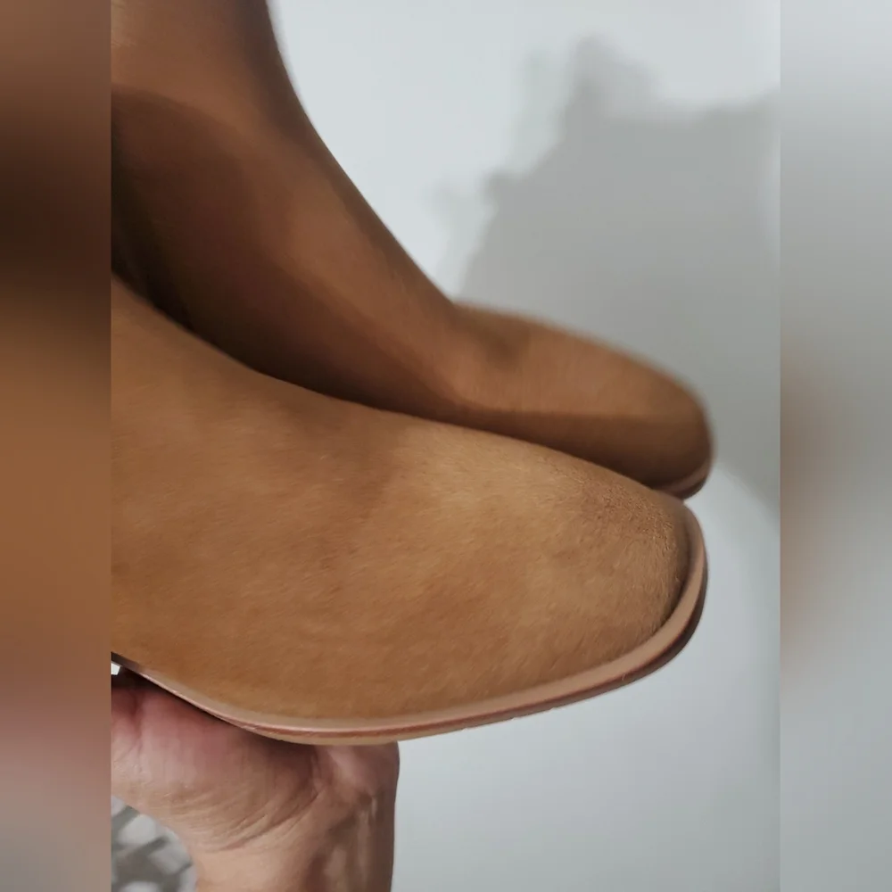 Vaneli Tan Leather Boots - Picture 3 of 10